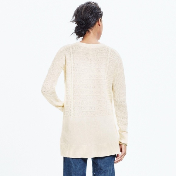 Madewell Texture Play Pullover Sweater Ivory XS - Picture 2 of 7